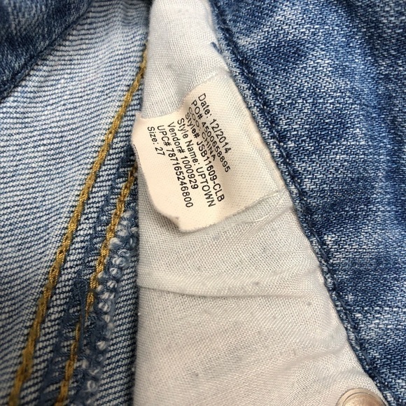 JESSICA Simpson Uptown Highrise Washed Blue Floral Embroidered Denim Jean Shorts - Picture 12 of 16